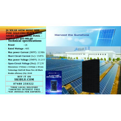 JA Solar 405W Mono MBB PERC Half-Cell Black Rigid Short Frame Solar Panel - JAM54S-31-405-MR-AB