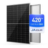 JA Solar 420W Mono MBB PERC Half-Cell Black Frame Rigid Solar Panel - JAM54S-30-420-LR-BF