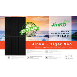 Jinko Tiger Neo 420W Mono All Black Solar Panel - JKM420N-54HL4-B