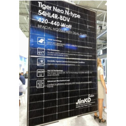 Jinko Tiger Neo 420W Mono All Black Solar Panel - JKM420N-54HL4-B