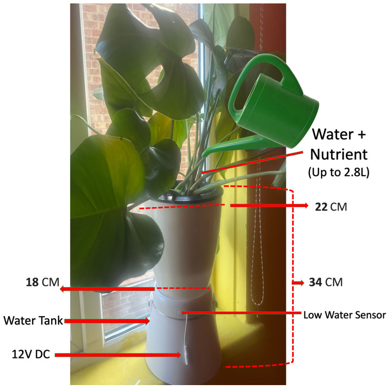 USB Electric Plant Pot EP03EL - White